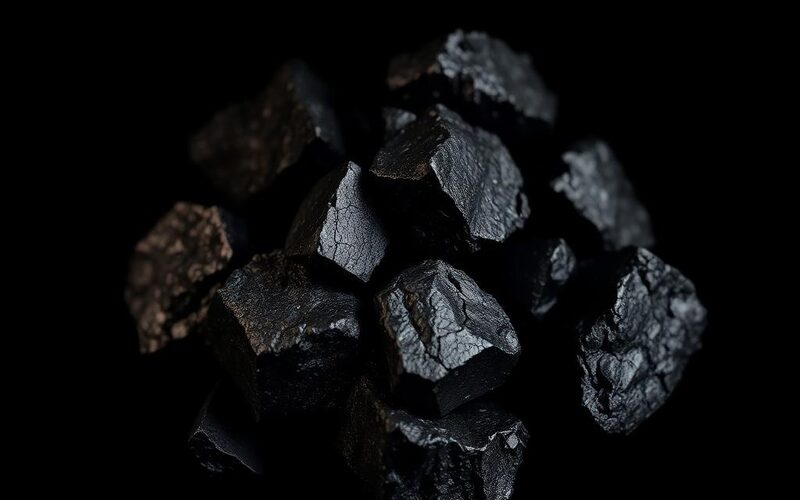Lumps of iron ore